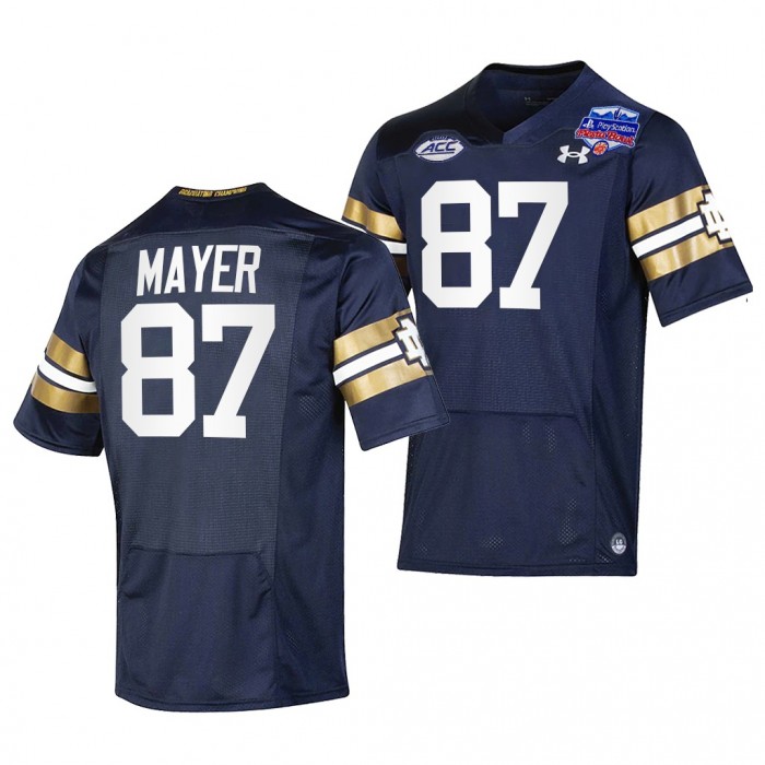 Notre Dame Fighting Irish Michael Mayer 2022 Fiesta Bowl Jersey #87 Navy College Football Playoff Uniform