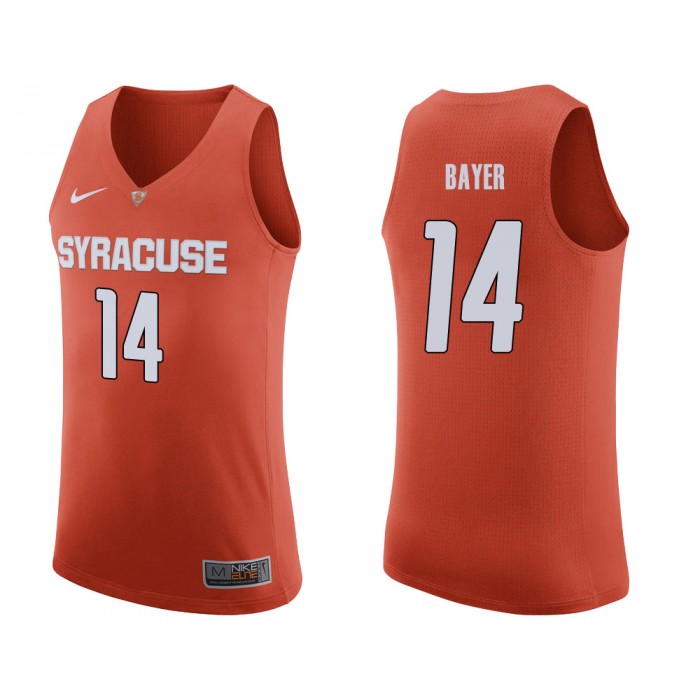 Braedon Bayer Orange College Basketball Syracuse Orange Jersey