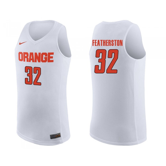 Ray Featherston White College Basketball Syracuse Orange Jersey
