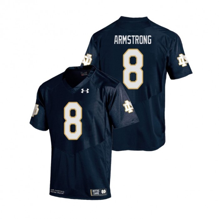 Jafar Armstrong Youth Notre Dame Fighting Irish Navy College Football Replica Jersey