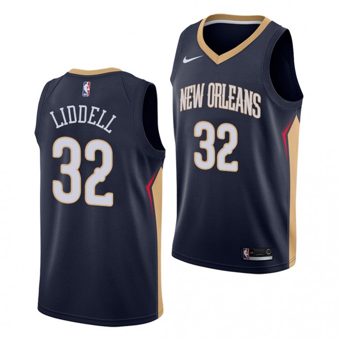 2022 NBA Draft E.J. Liddell #32 Pelicans Navy Icon Edition Jersey Ohio State Buckeyes
