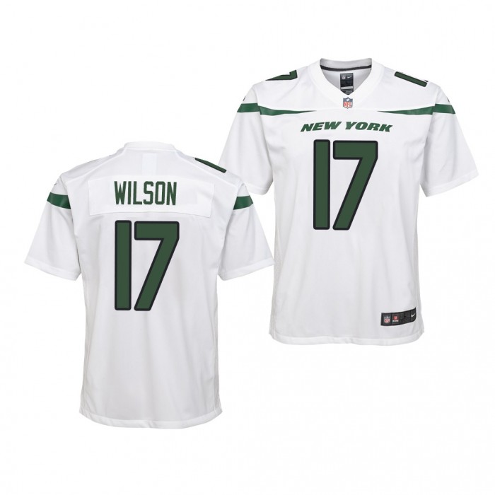 Garrett Wilson #17 New York Jets 2022 NFL Draft White Youth Game Jersey Ohio State Buckeyes