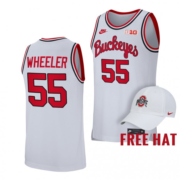 Ohio State Buckeyes Jamari Wheeler Wheeler College Basketball Jersey Free Hat