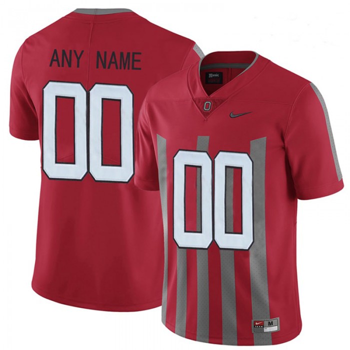 Male Ohio State Buckeyes Red 1916 Throwback Customized Limited Football Jersey