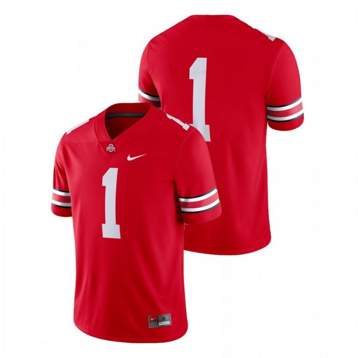 Men's Ohio State Buckeyes Scarlet Game College Football Jersey