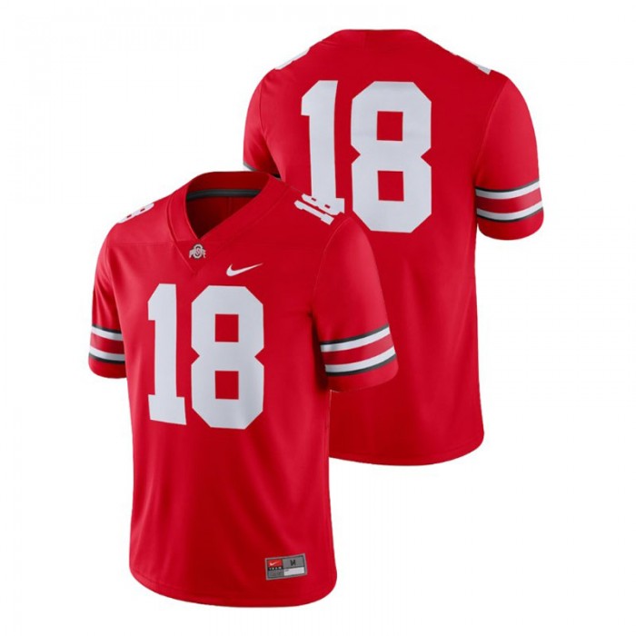 Men's Ohio State Buckeyes Scarlet College Football 2018 Game Jersey