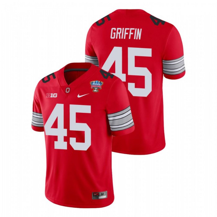 Ohio State Buckeyes Archie Griffin 2021 Sugar Bowl Player Jersey For Men Scarlet