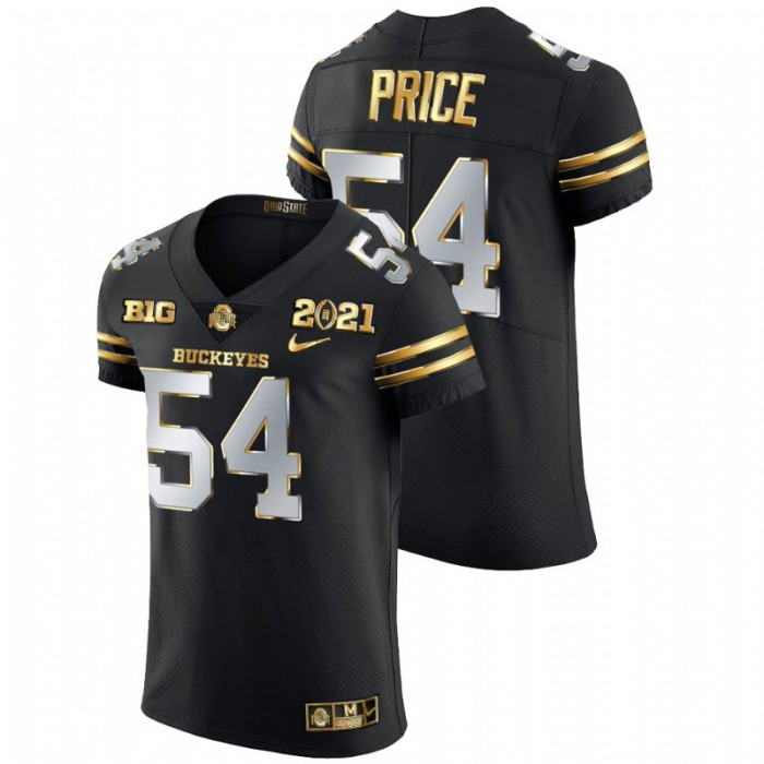 Ohio State Buckeyes Billy Price 2021 National Championship Golden Edition Jersey For Men Black
