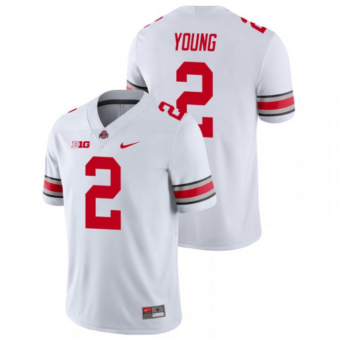 Chase Young Ohio State Buckeyes College Football White Game Jersey
