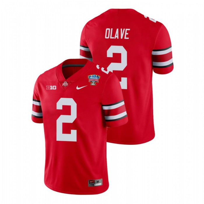 Ohio State Buckeyes Chris Olave 2021 Sugar Bowl College Football Jersey For Men Scarlet