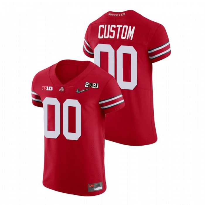 Ohio State Buckeyes Custom 2021 National Championship Playoff Jersey For Men Scarlet
