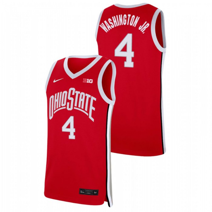 Ohio State Buckeyes Duane Washington Jr. Replica Basketball Jersey Scarlet For Men