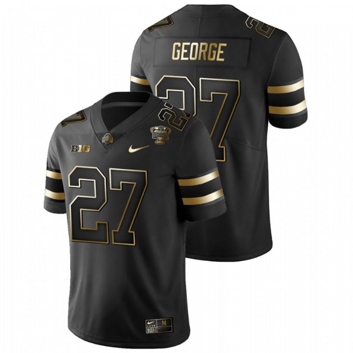 Eddie George Ohio State Buckeyes 2021 Sugar Bowl Black Champions Golden Edition Jersey