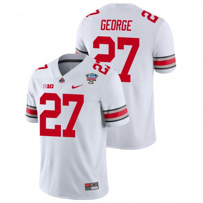 Eddie George Ohio State Buckeyes 2021 Sugar Bowl White College Football Jersey