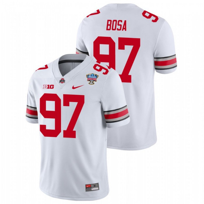 Joey Bosa Ohio State Buckeyes 2021 Sugar Bowl White College Football Jersey
