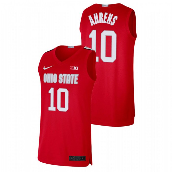 Ohio State Buckeyes Justin Ahrens Alumni Limited Basketball Jersey Scarlet For Men