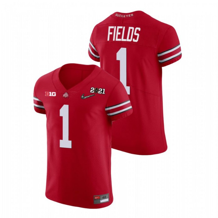 Ohio State Buckeyes Justin Fields 2021 National Championship Playoff Jersey For Men Scarlet