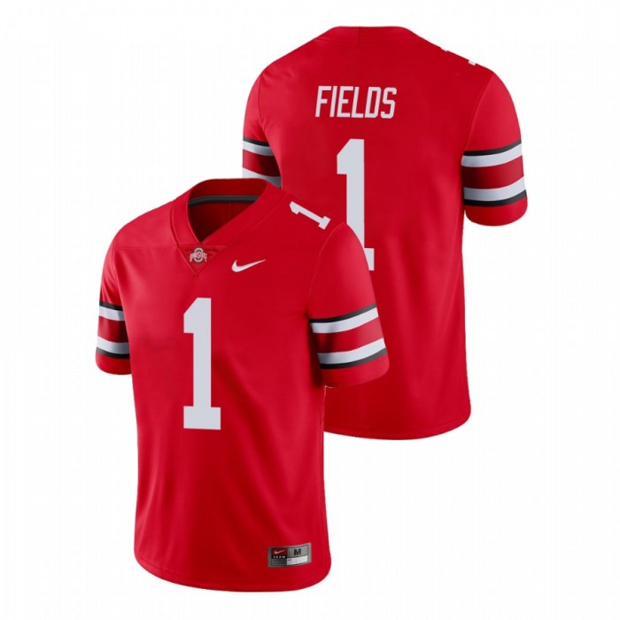 Justin Fields Ohio State Buckeyes College Football Scarlet Game Jersey