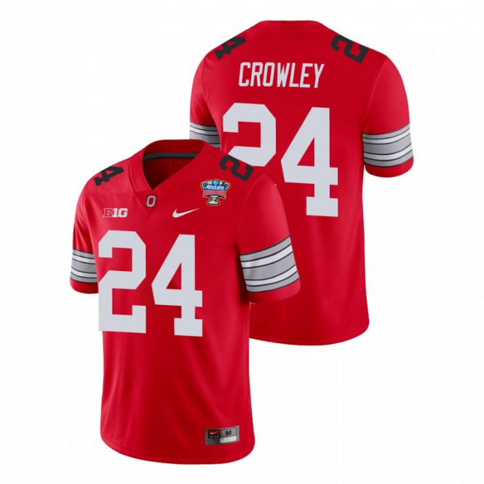Ohio State Buckeyes Marcus Crowley 2021 Sugar Bowl Player Jersey For Men Scarlet