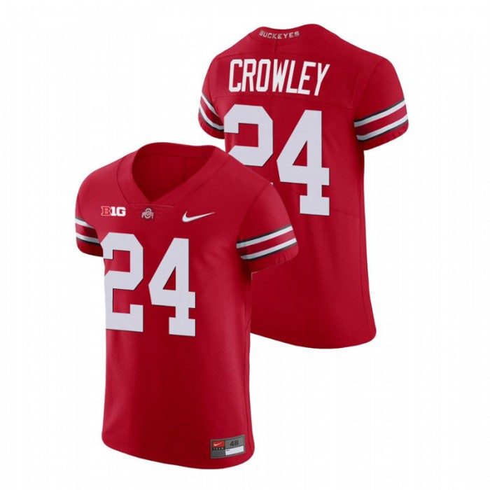 Ohio State Buckeyes Marcus Crowley College Football V-Neck Jersey For Men Scarlet