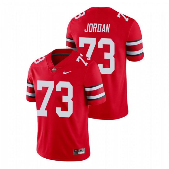 Michael Jordan Ohio State Buckeyes College Football Scarlet Game Jersey
