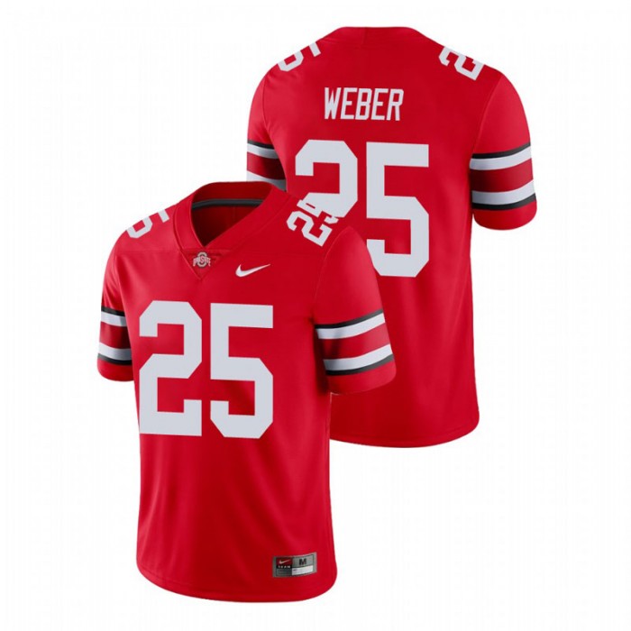 Mike Weber Ohio State Buckeyes College Football Scarlet Game Jersey