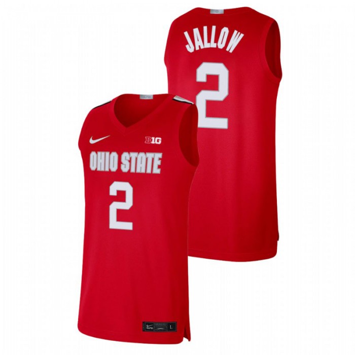 Ohio State Buckeyes Musa Jallow Alumni Limited Basketball Jersey Scarlet For Men