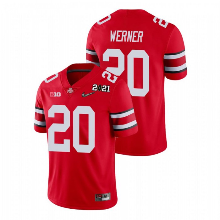 Ohio State Buckeyes Pete Werner 2021 National Championship Jersey For Men Scarlet