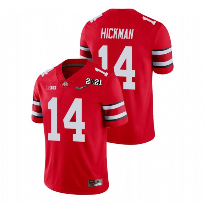 Ohio State Buckeyes Ronnie Hickman 2021 National Championship Jersey For Men Scarlet