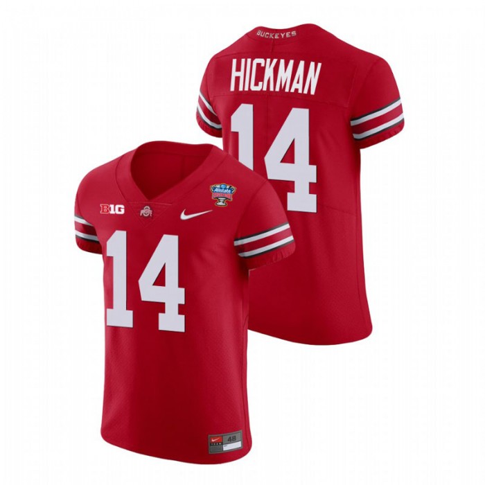 Ohio State Buckeyes Ronnie Hickman 2021 Sugar Bowl Football Jersey For Men Scarlet