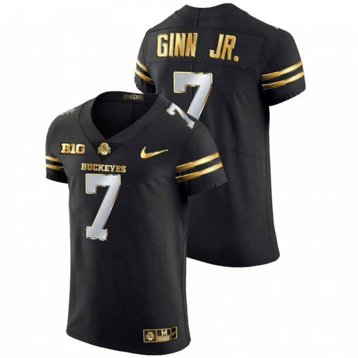Ted Ginn Jr. Ohio State Buckeyes Golden Edition Black Authentic Jersey
