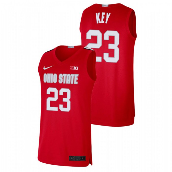 Ohio State Buckeyes Zed Key Alumni Limited Basketball Jersey Scarlet For Men