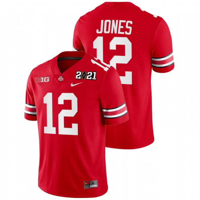 Cardale Jones Ohio State Buckeyes 2021 Sugar Bowl Champions Scarlet College Football Playoff Jersey