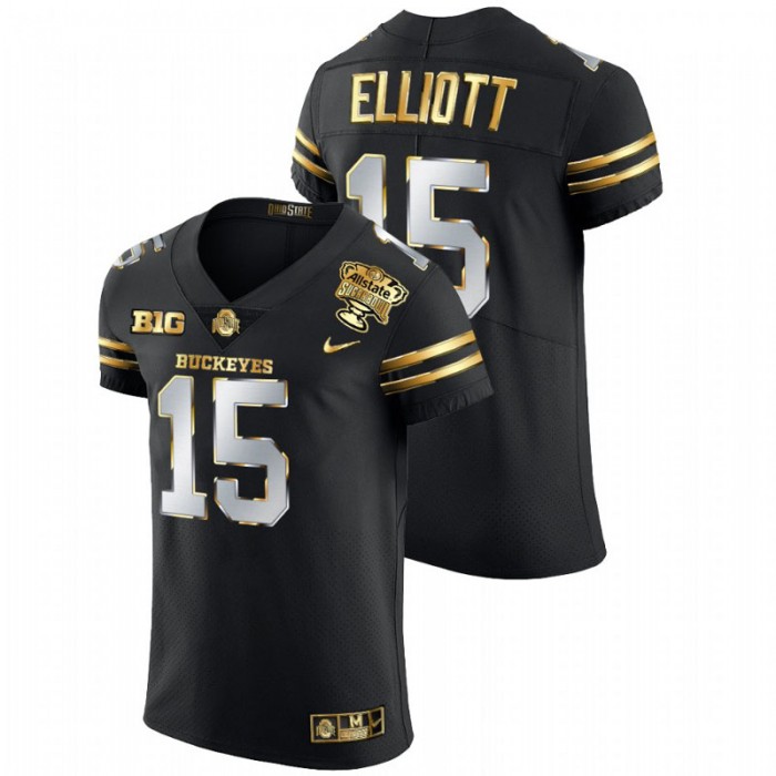 Ezekiel Elliott Ohio State Buckeyes 2021 Sugar Bowl Black Golden Limited Jersey