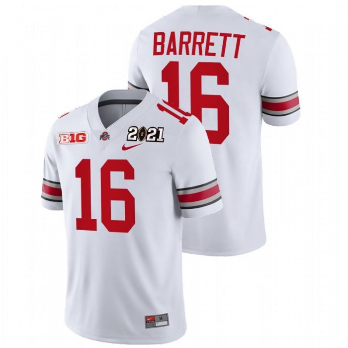 J.T. Barrett Ohio State Buckeyes 2021 Sugar Bowl Champions White College Football Playoff Jersey