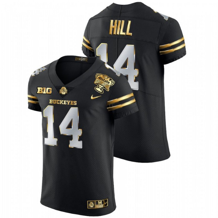 K.J. Hill Ohio State Buckeyes 2021 Sugar Bowl Black Golden Limited Jersey
