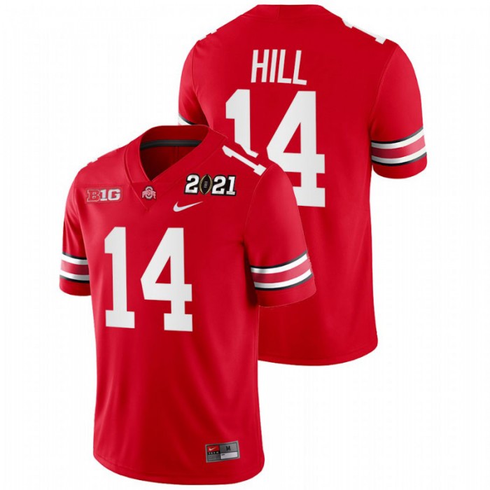 K.J. Hill Ohio State Buckeyes 2021 Sugar Bowl Champions Scarlet College Football Playoff Jersey