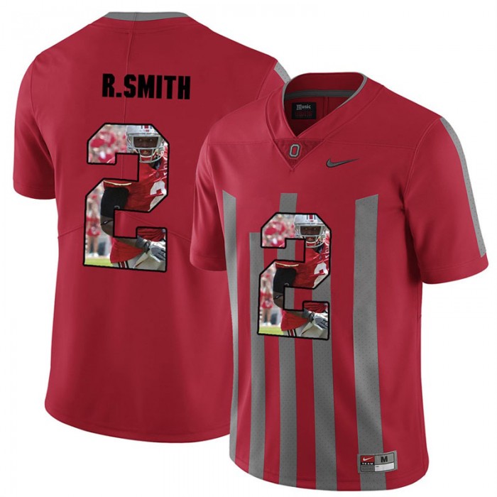 Men Rod Smith Ohio State Buckeyes Red Player Pictorital Fashion Football Jersey