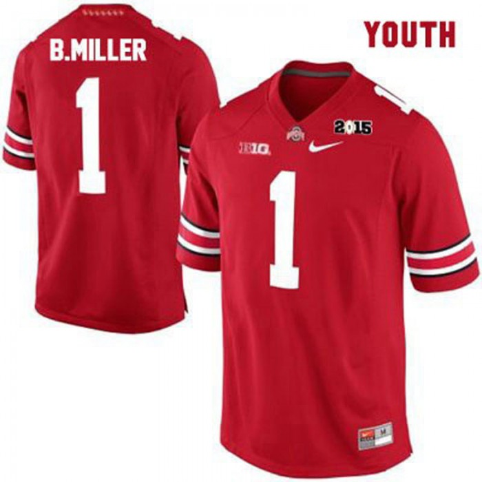 Ohio State Buckeyes #1 Braxton Miller Red Football Youth Jersey