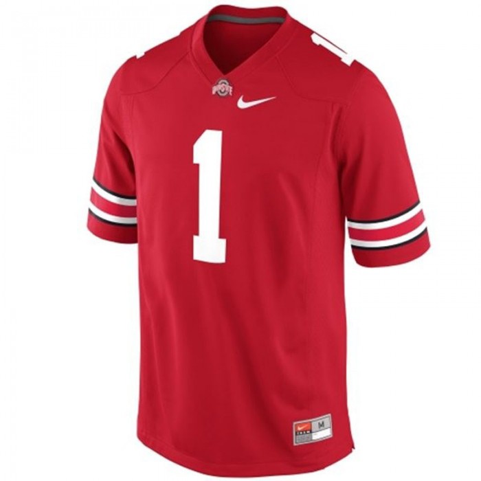 Ohio State Buckeyes #1 Dontre Wilson Red Football For Men Jersey