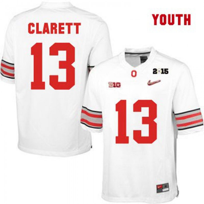 Ohio State Buckeyes #13 Maurice Clarett White Football Youth Jersey