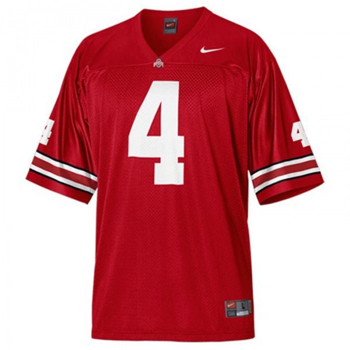 Ohio State Buckeyes #4 Kirk Herbstreit Red Football Youth Jersey