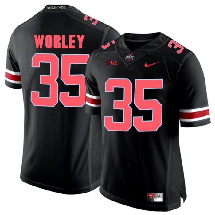 Ohio State Buckeyes Chris Worley Blackout College Football Jersey