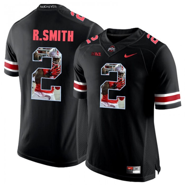 Rod Smith Ohio State Buckeyes Blackout Player Pictorial Fashion Jersey