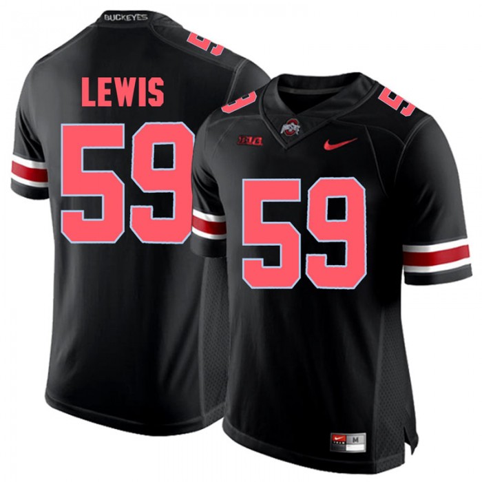 Ohio State Buckeyes Tyquan Lewis Blackout College Football Jersey
