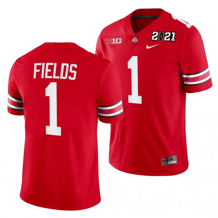 Ohio State Buckeyes Justin Fields 2021 Sugar Bowl Champions Jersey College Football Playoff Scarlet