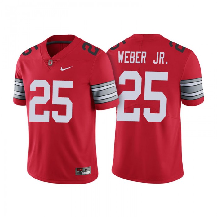 Mike Weber #25 Ohio State Buckeyes Scarlet 2018 Spring Game Limited Jersey