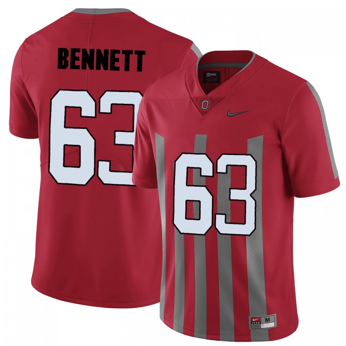 Ohio State Buckeyes Michael Bennett Red College Football Jersey