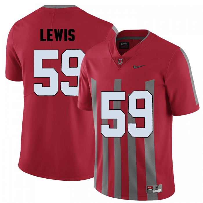 Ohio State Buckeyes Tyquan Lewis Red College Football Jersey