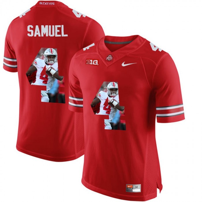 Curtis Samuel Ohio State Buckeyes Scarlet Player Pictorial Fashion Jersey